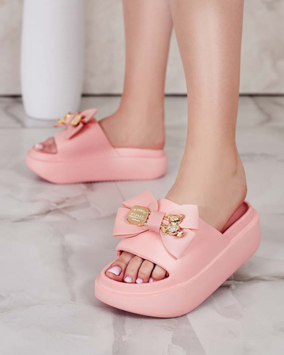 Royalfashion Ženske gumijaste japonke z okrasnim lokom Apis