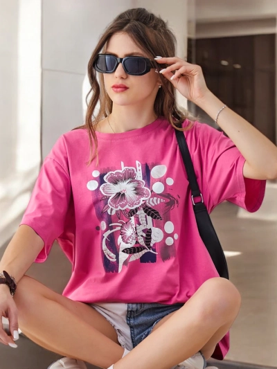 Royalfashion Ženska bombažna majica z napisom