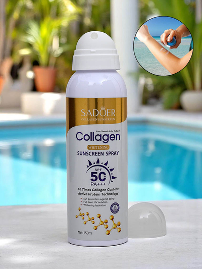 Sadoer Sončni Sprej za Zaščito SPF 50 s Kolagenom