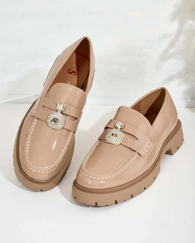 Royalfashion Ženski lakirani mokasini Bemies