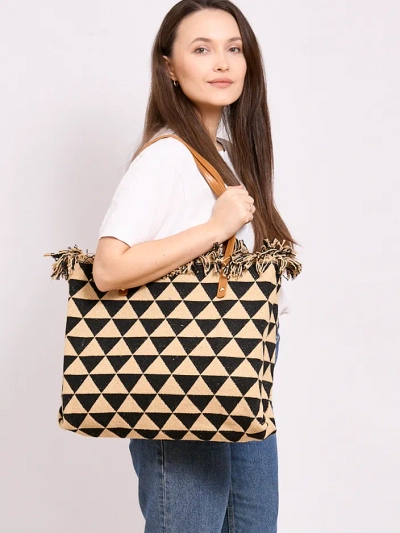 Brązowa pleciona listonoszka na złotym łańcuszku - Akcesoria