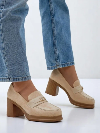Royalfashion ženski loaferji z blok peto Evelay