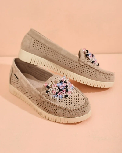 Royalfashion Women's beaded openwork mokasini Namis