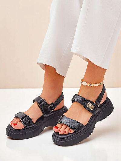 Royalfashion ženski sandali na debelejšem podplatu Aganda