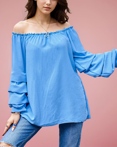 Royalfashion Ženska bluza a'la hiszpanka z volančki