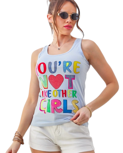 Royalfashion Ženska bombažna majica s naramnicami in potiski