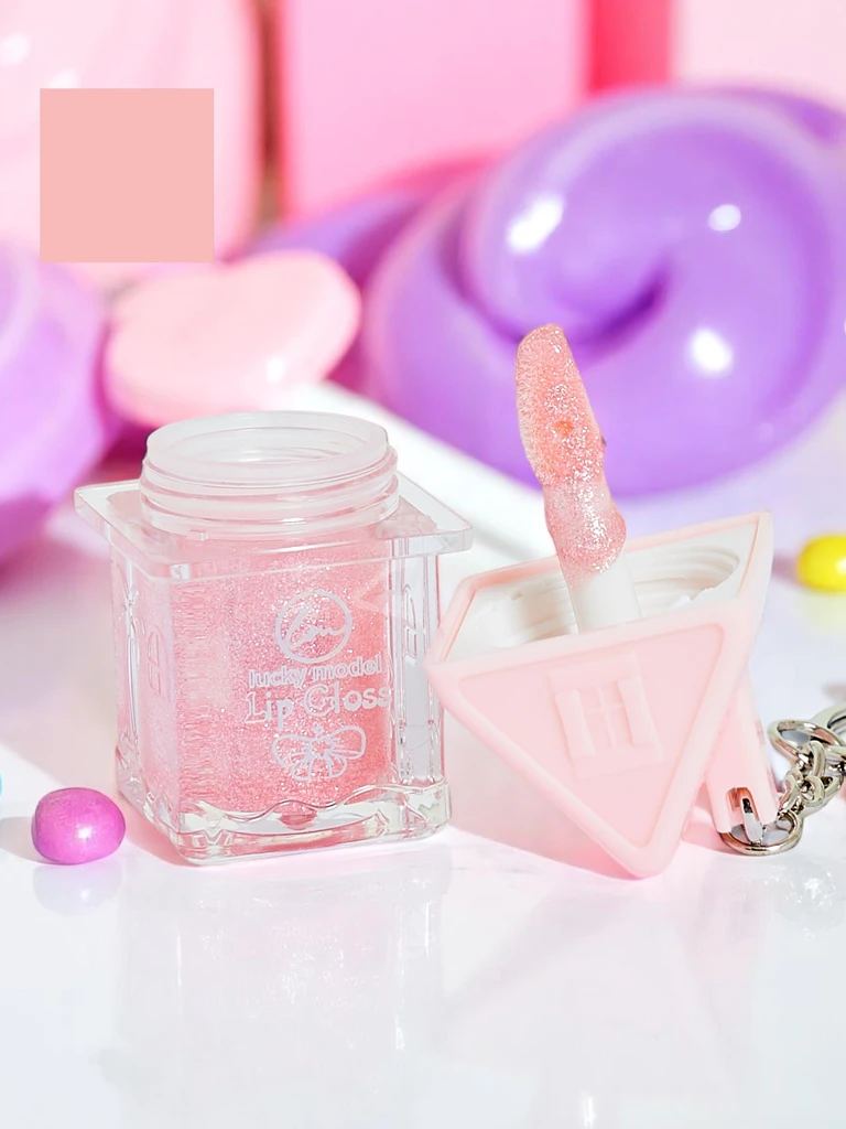 Bleščeči lip gloss, barva svetlo roza