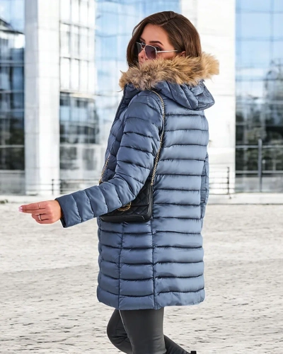 Royalfashion Ženska štepana zimska jakna