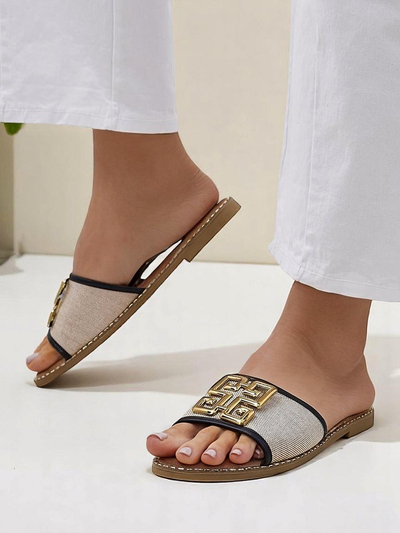 Royalfashion Ženske natikače z ravnim podplatom Rorole