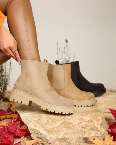 Royalfashion Bež Ženski izolirani škornji Comfy Walk