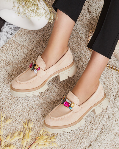 Royalfashion Mokasini s pisanimi kamni Sariner