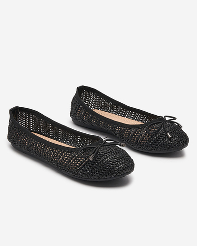 Royalfashion damskie plecione balerinki Wewo