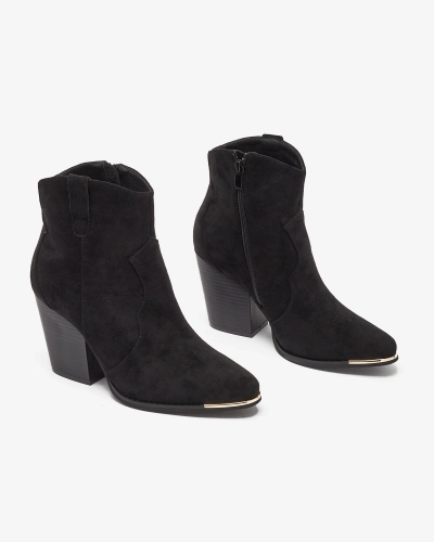 Royalfashion Črni izolirani ženski škornji Diva Charms