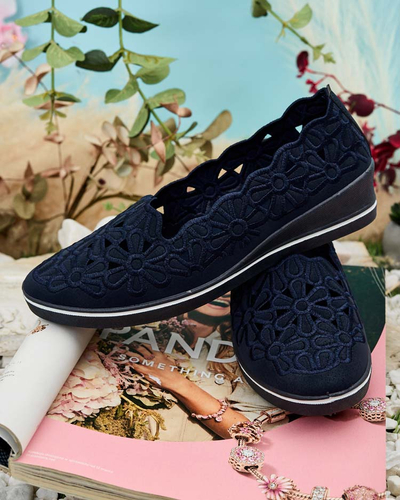 Royalfashion Ženski polpravi čevlji z nizko peto Dellio