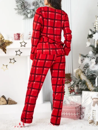 Royalfashion Ženske karirane pižame