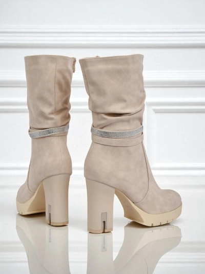 Mat ženski gležnarji s peto Ashen Bloom