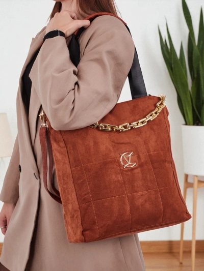 Ženska torbica shopper eko semiš Twilight Life