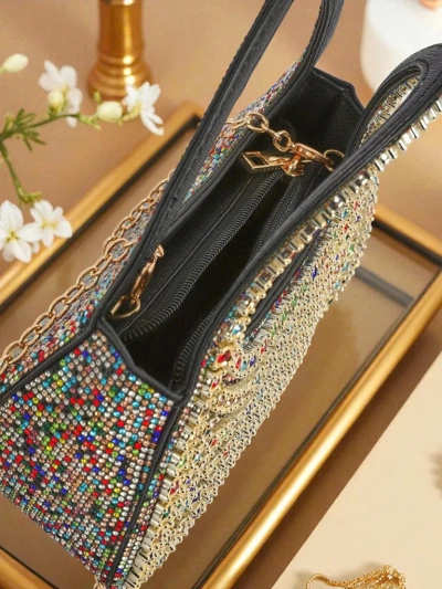 Royalfashion Ženska clutch torbica s cirkoni Myra Quill