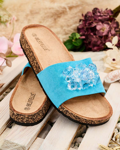 Royalfashion Ženske japonke Villo s kamenčki