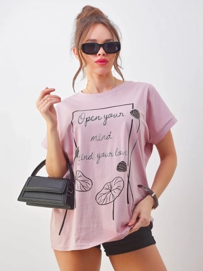 Royalfashion Ženska bombažna majica z zanimivim potiskom