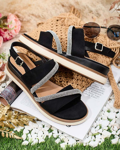 Royalfashion Ženski sandali Obissa z nizko peto