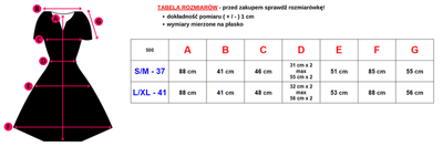 Czarna damska sukienka w kwiaty - Odzież