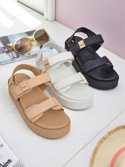 Ženski sandali s platformo Royalfashion Bež Lavinia – udobno poletje