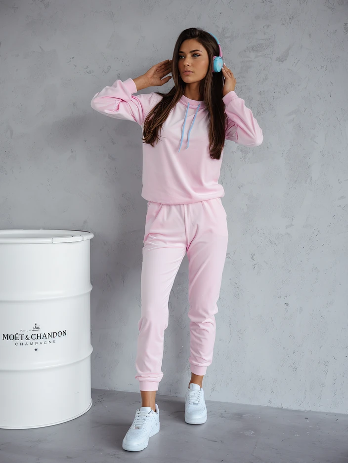 Royalfashion Ženski trakasti komplet iz velurja