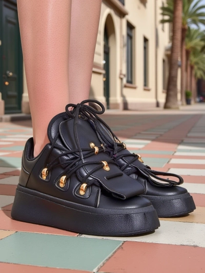 Royalfashion Ženske superge z okrasnim jezikom Domatories