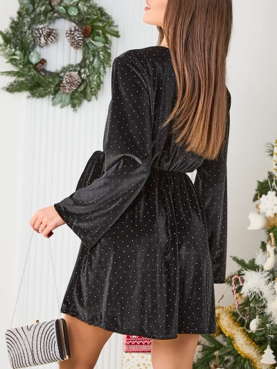 Royalfashion Ženska haljina s kristalima