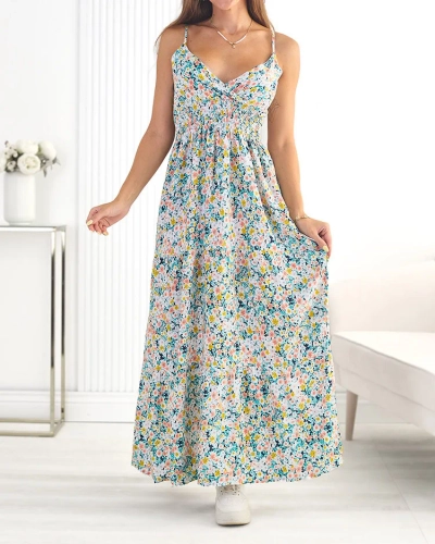 Royalfashion Bombažna ženska midi obleka