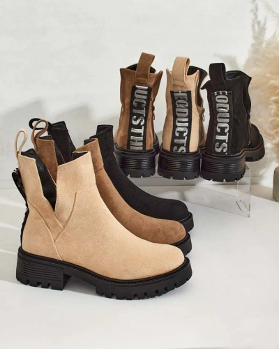 Royalfashion Ženski škornji Gorgie z izrezom