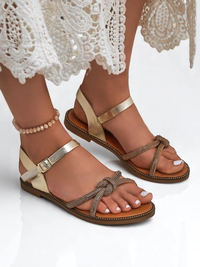 Royalfashion Sandale femrash me zirkone dekorative Bella Shine