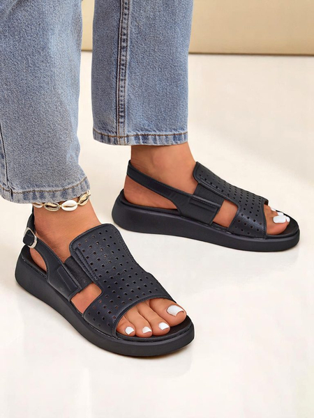 Royalfashion Sandalias de mujer con suela gruesa BreezyStep