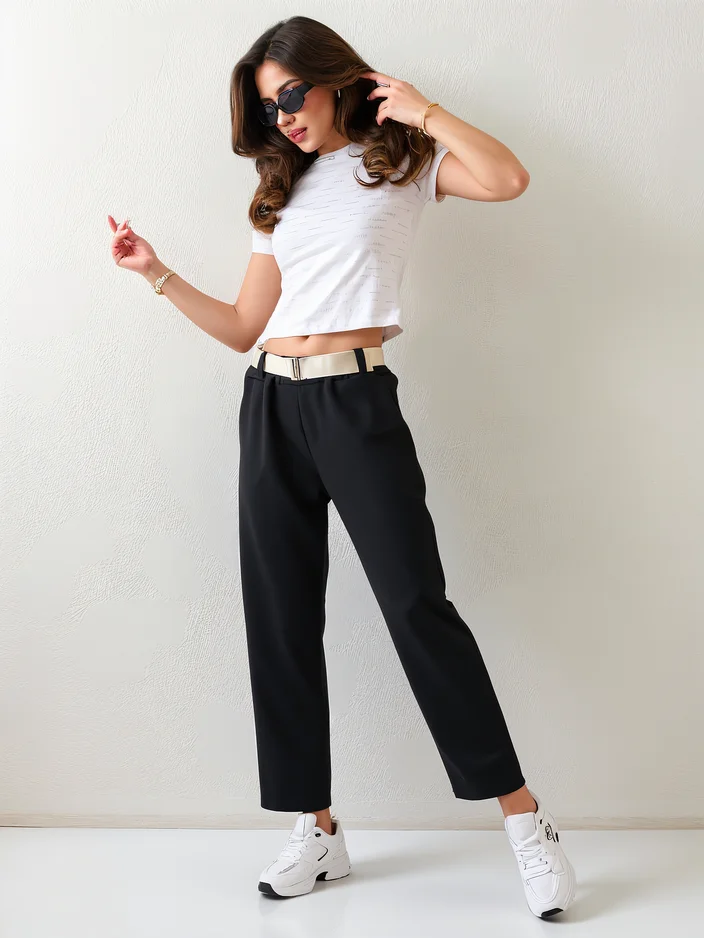 Royalfashion Ravne ženske hlače