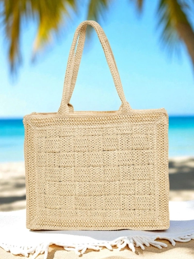 Royalfashion Velika ženska torba iz slame Ariadne Raffia