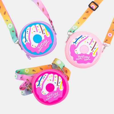 Royalfashion Różowa torebka z pączkiem