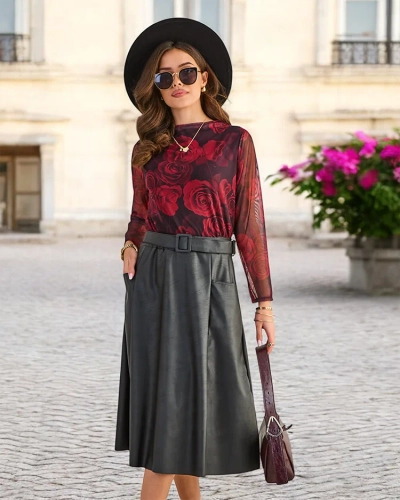 Royalfashion Ženska midi krila VELIČINA