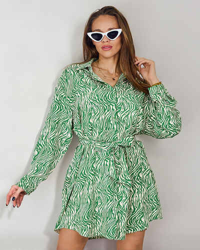 Royalfashion ženska mini obleka z vzorcem a'la zebra