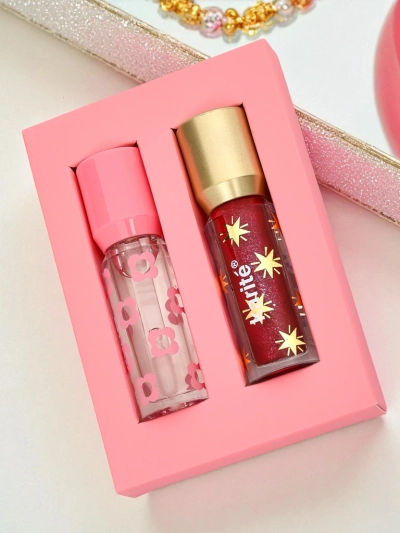 Sijaj z bleščicami in brezbarven sijaj 2-v-1 Ruby Woo