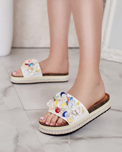 Royalfashion Ženske japonke Loassa s kamenčki