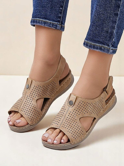 Royalfashion Ženske sandale z odprtimi vzorci Leminni