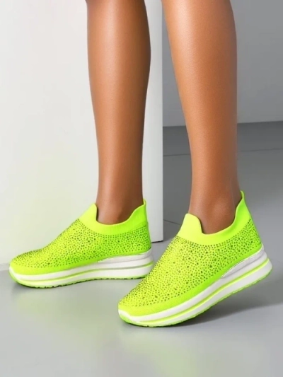 Royalfashion Ženske športne čevlje z rhinestones Adeq