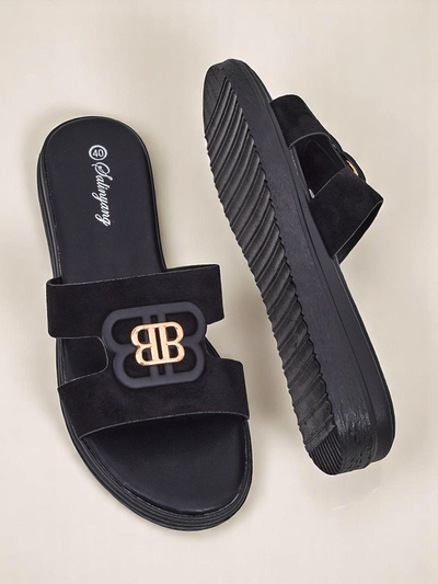 Royalfashion Ženski natikači z ravnim podplatom ChicStep