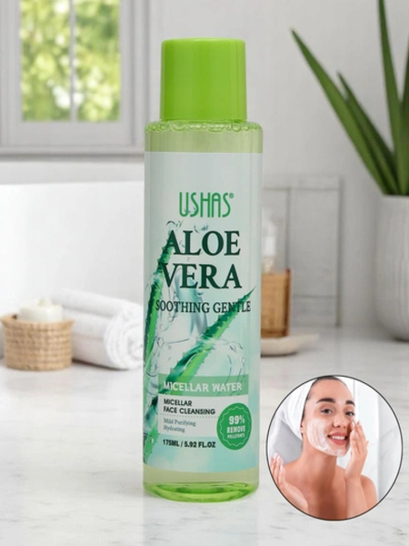 Pomirjujoča in vlažilna micelarna voda za odstranjevanje ličil z aloe vero