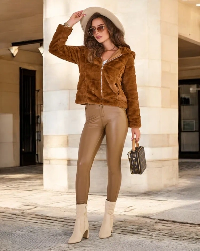 Royalfashion Ženska jakna iz imitacije krzna