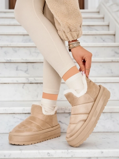 Royalfashion Ženski kratki škornji Zoeno a'la snow boots