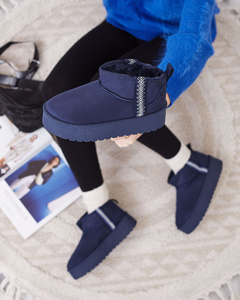 Royalfashion Svetlo rjavi ženski čevlji a'la snežni škornji z ornamentom Parisela