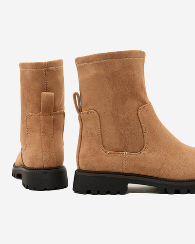 Royalfashion Ženski škornji Gebimma iz eko semiša