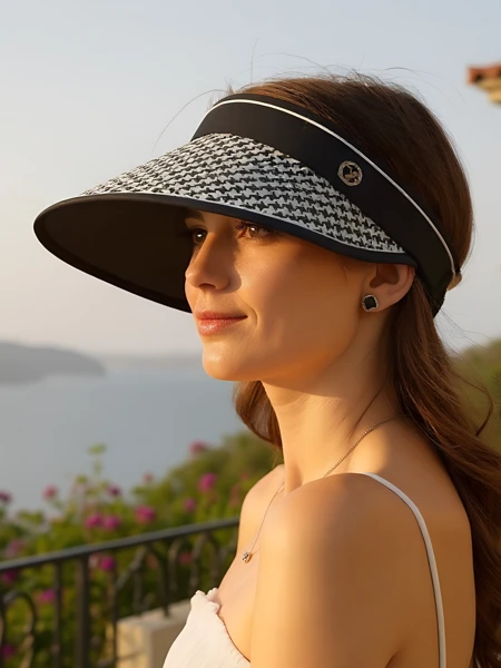 Royalfashion Sunprint sončna kapa s ščitnikom
